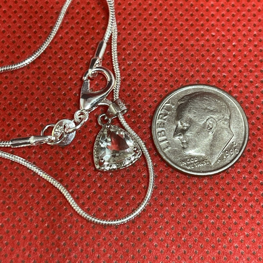 Amethyst and Diamond Pendant Charm Necklace - Picture 4 of 4